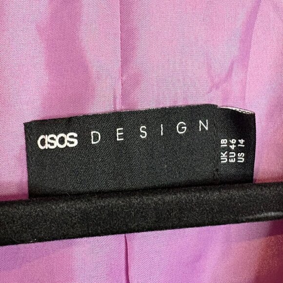 ASOS lilac asymmetrical blazer jacket - Picture 3 of 5
